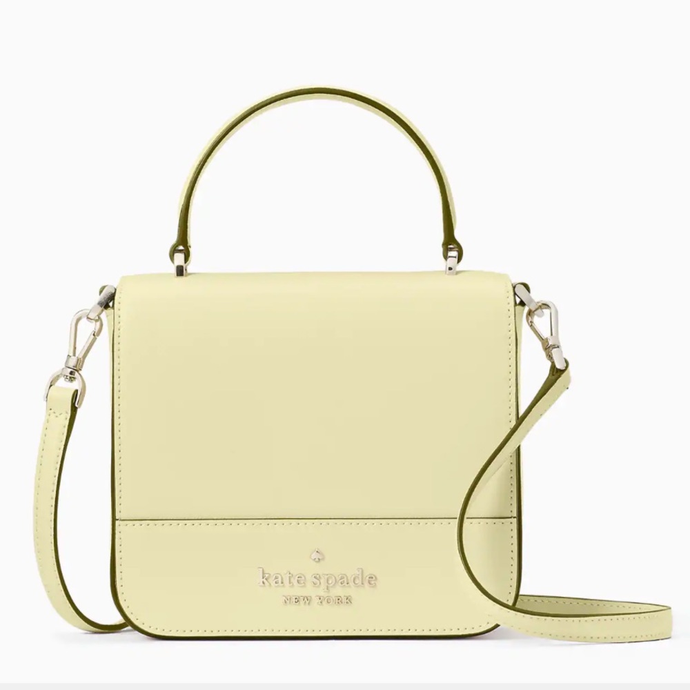 KATE SPADE STACI SQUARE CROSSBODY
Color Lemon Fondont gently worn.